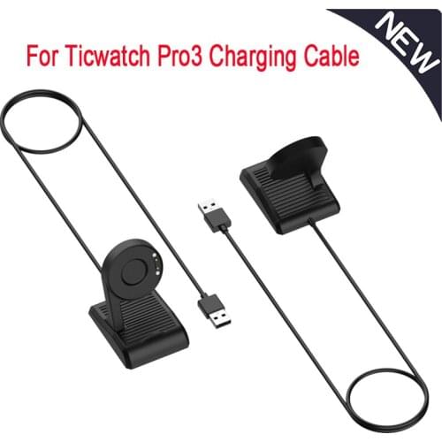 For TicWatch Pro3 Charger Magnetic Adapter USB Charging Cable Cord Base Charging Dock Charger For TicWatch Pro 3 Accessories