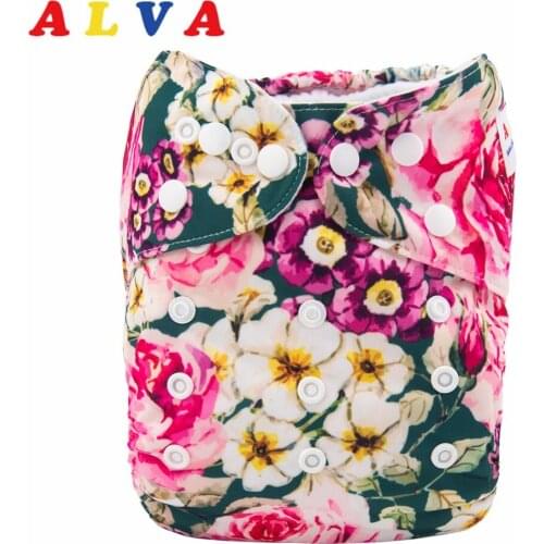 New Arrival ! Alvababy Cloth Diapers Pocket Nappy Reusable Cloth Diaper with Microfiber Insert