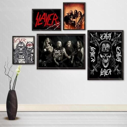 Band SLAYER Posters Wall Art Decor Picture Modern Home Room Decoration Quality Canvas Painting More Size Customizable