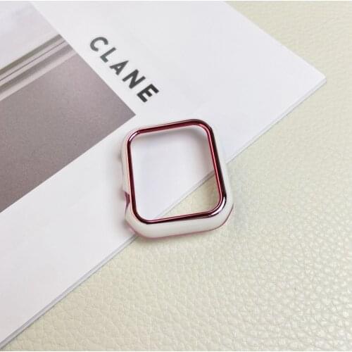 Plastic protective bumper Case For Apple Watch frame band 40mm 44mm 38mm 42mm for iwatch se 6 5 4 3 2 1 cover