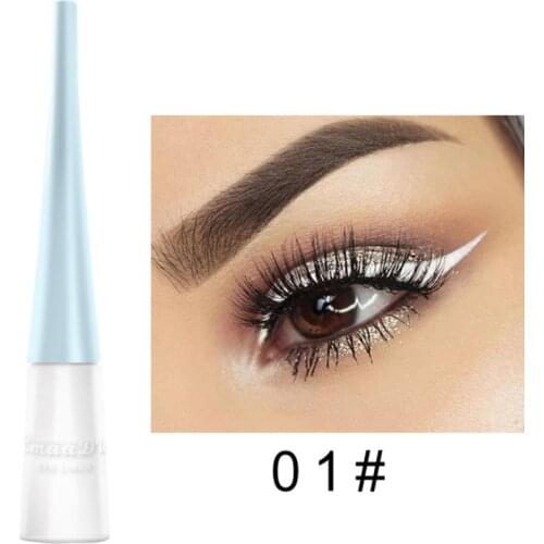 12 Colors Colorful Matte Liquid Eyeliner Pencil Waterproof Fast Dry No Blooming Party Festival Long Lasting Easy To Wear TSLM2