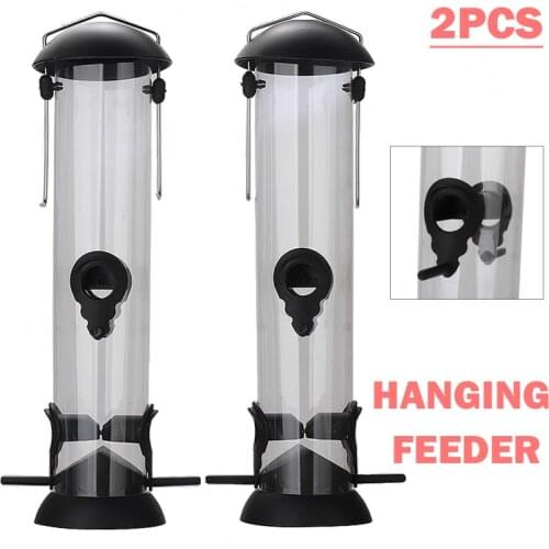 2pcs Bird Water Drinker Feeder Fountain Pet Parrot Cage Bottle Drinking Cup Bowls Pet Bird Supplies Dispenser Parts