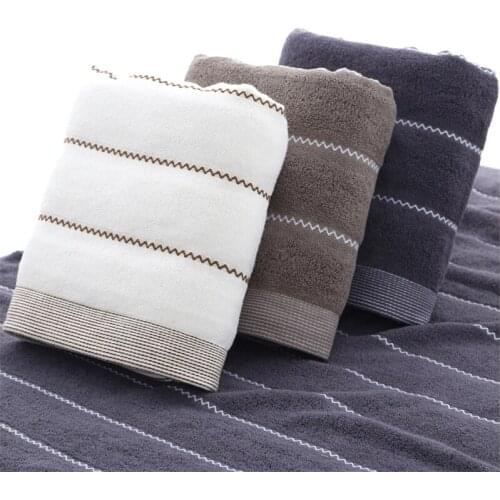 Check 100% Cotton Bath Towel Bathroom Large Pink Stripe Super Absorbent 70*140cm Household Adult Shower Bath Towel