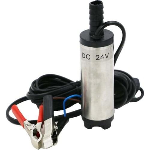 Portable Mini 12V 24V DC Electric Submersible Pump For Pumping Diesel Oil Water Aluminum Alloy Shell 12L/min Fuel Transfer Pump