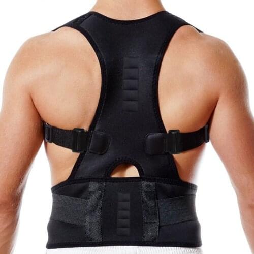 Adjustable Magnetic Posture Corrector Corset Back Brace Back Belt Lumbar Support Straight Corrector for Men Women