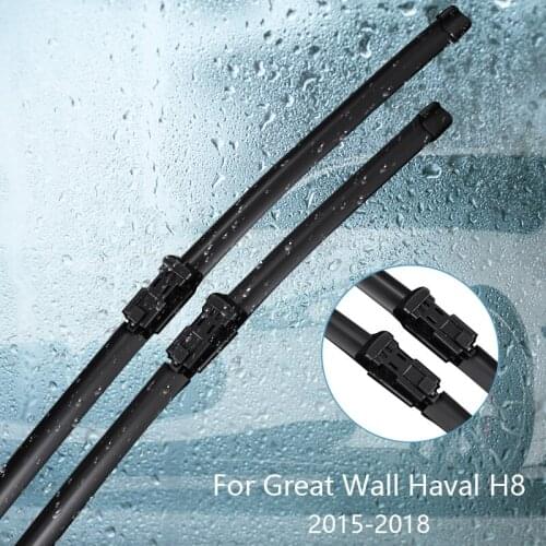 Wipers Blade For Great Wall Haval H8 ( Hover H8 ) 2015 2016 2017 2018 Car Accessories For Auto Rubber Windscreen Wiper