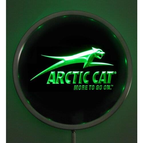 Rs-d0129 Arctic Cat LED Neon Light Round Signss 25cm/ 10 Inch - Bar Signs with RGB Multi-Color Remote Wireless Control Function