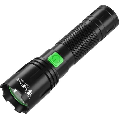 Multifunctional Outdoor Flashlight Torch Light USB Rechargeable Fixed-focus Aluminum Alloy Flashlight For Camping