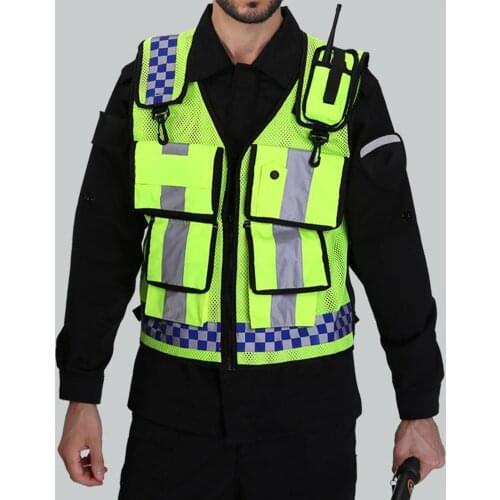 Multi-pocket Reflective Safety Vest Riding Traffic Vest Safety Railway Coal Miners Uniform Vest Breathable Reflective Vest