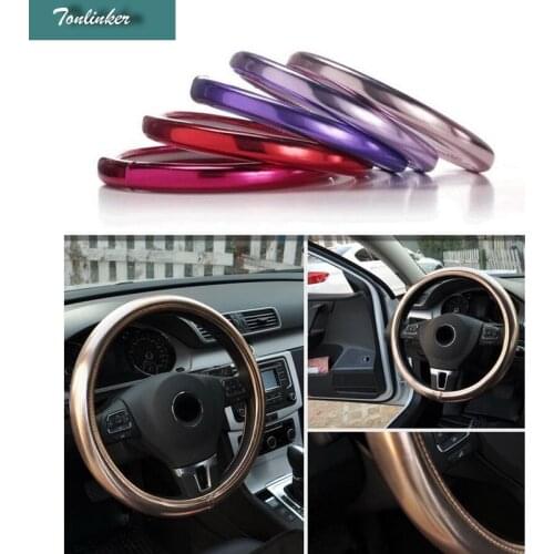 Tonlinker 1 pcs car styling 38cm Anti-Slip car steering wheel covers case for VW Audi Nissan Peugeot Mazda Toyota Lexus
