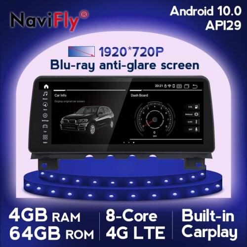 Top! 12.3" 4GB+64GB Carplay 1920*720 Android 10.0 Car gps multimedia Player for BWM F01/F02 7 Series 2009 2010 2011 2012 2015