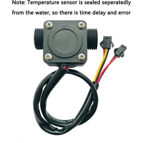 USN-HS21TAT Ultisolar Hall Effect Flow Sensor Water 1-30L/min G1/2" with NTC50K Temperature Sensor Repeat Error 1