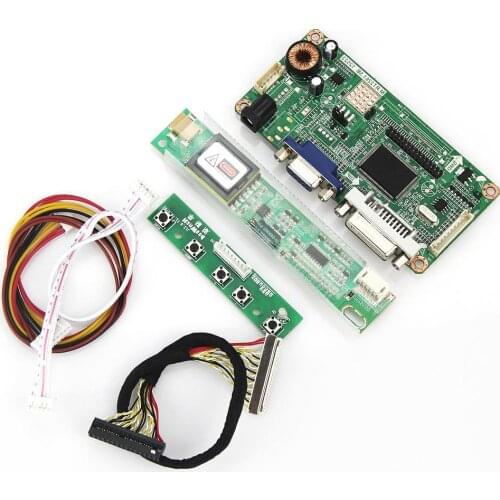 VGA+DVI M.RT2261 LCD/LED Controller Driver Board For LTN121X1-L02 LVDS Monitor Reuse Laptop 1024*768