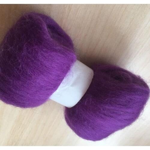WFPFBEC Z3 DIY fun doll needlework 100% merino Wool Fibre Wool Roving For Needle Felting 50G 100G