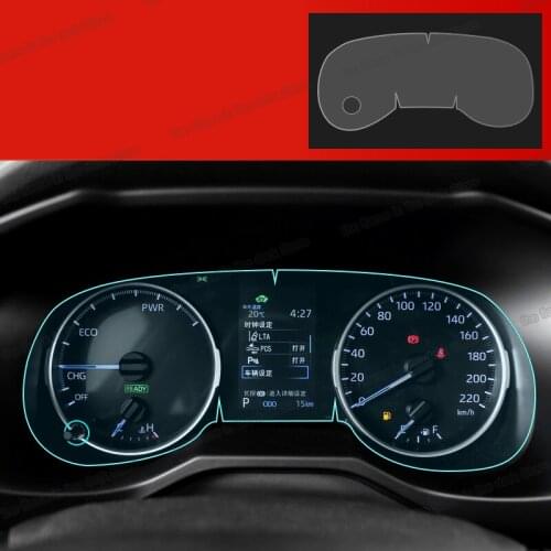 Lsrtw2017 Car Dashboard Screen Protective Film for Toyota Rav4 2014 2015 2016 2017 2018 2019 2020 2021 LCD Sticker Instrument