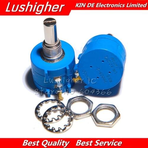 1PCS 3590S 10K Ohm 103 3590S-2-103L 3590S-2-103 3590S-103 Precision Multiturn Potentiometer 10 Ring Adjustable Resistor