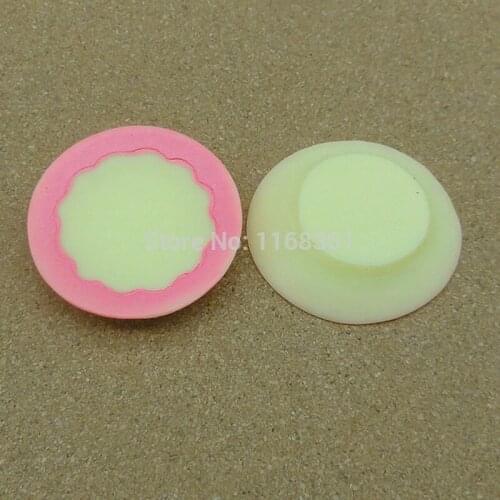 1pcs/lot Resin hot sell lovely round shape dish plate 42mm kawaii cabochons DIY christmas decorations A010-3