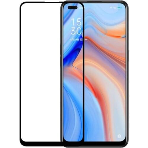 100pcs Tempered Glass Screen Protector For OPPO RENO 4 3 A92S A72 A52 A31 A12 E ACE 2 F15 K5 A5 A9 Full Cover Curved Guard Film