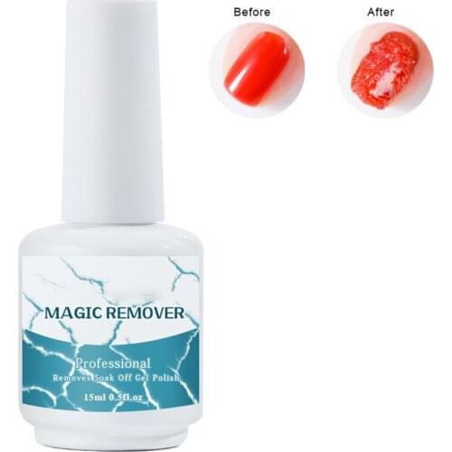 15ml Soak-Off Gel Polish Remover Professional Remover Nail Polish Delete Primer Acrylic Clean Degreaser for Nail Art Lacquer #E