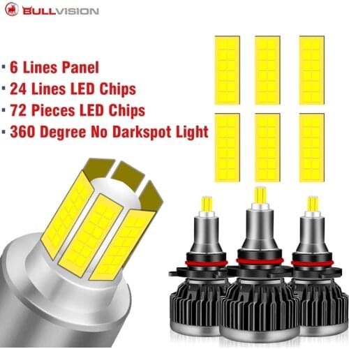 3D 360Degree H1 H7 H11 LED Lamp Car Headlight Bulbs HB3 HB4 20000 lumens 360 Degree diode auto fog Lights 12v high brightness
