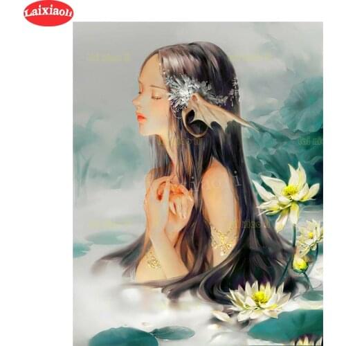 Diamond Painting Fantasy art, elf girl 5d Cross Stitch Diamond Embroidery Mosaic Gift Home Decor Needlework Picture Of