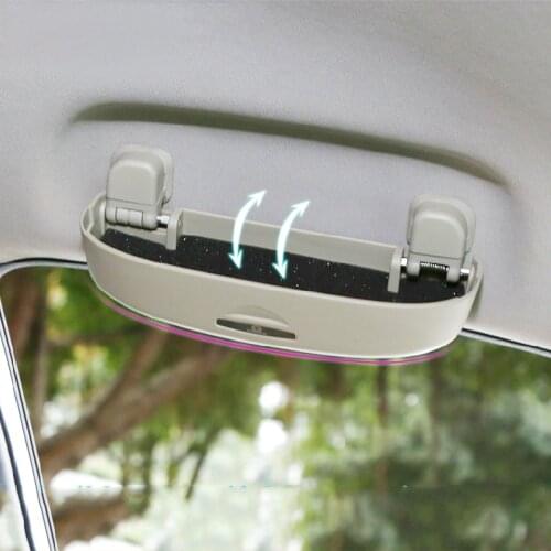 Car Styling Sunglasses Holder Eyeglasses Storage Box Case For Ford Focus MK3 Kuga For LOLVO XC60 S60 V60 For Kia Sportage