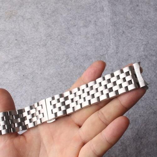 Stainless steel Watchbands matte Curved ends butterfly buckle for luxury brand mens wrist watches 16 18 20 22 24mm bracelets new