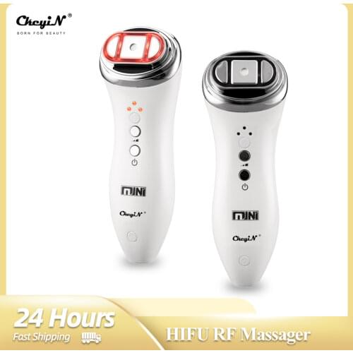 CkeyiN RF Face Lifting EMS Tightening HF Eye Care Facial Anti Wrinkels Cool Ice Compress Skin Rejuvenation Beauty SPA Device