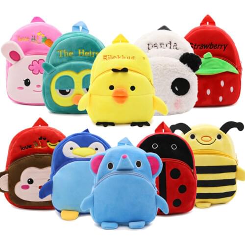 Kids 3D Animal Backpacks Baby Girls Boys Toddler Schoolbag Children Cartoon penguin Bookbag Kindergarten Toys Gifts School Bags