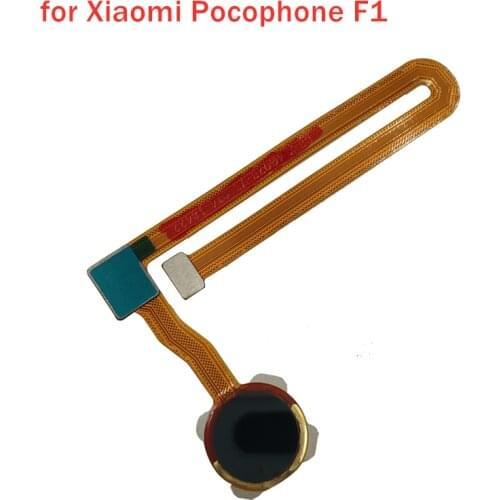 For Xiaomi Pocophone F1 Fingerprint Sensor Scanner Connector Home Button Key Touch ID Flex Cable Repair Spare Parts Test QC