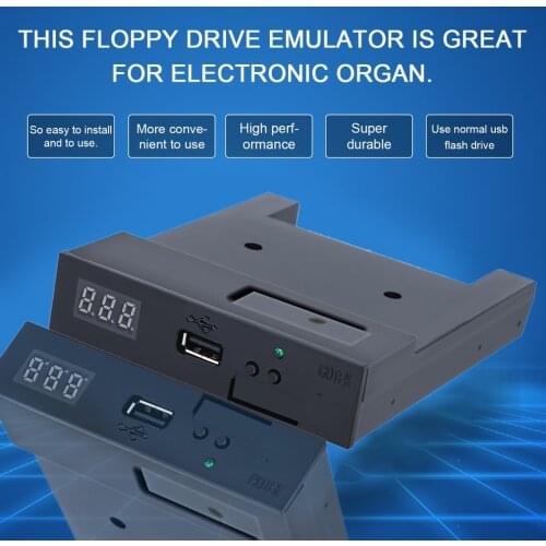 Version Sfr1M44-U100K Black 3.5 Inch 1.44Mb Usb Ssd Floppy Disk Drive to USB Emulator For Yamaha Korg Roland Electronic Keyboard