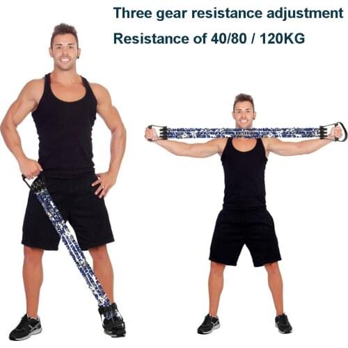 Rooxin Resistance Band Chest Training Expander Elastic Pull-rope Strength Trainer Fitness Home Gym Workouts Equipment