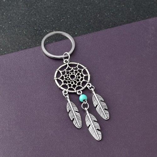 Campanula Ornaments Antique Imitation Dream Catcher Simple Fashion Key Ring Metal Buckle Car Pendants Exquisite Crafts