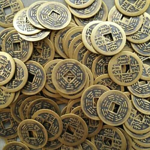 Coin collection Wealth back gossip Huang Liang solo copper coins 2.3 cm