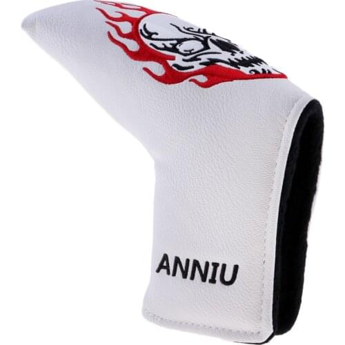 Golf Mallet Putter Head Cover Headcover Protector Bag Skull Pattern