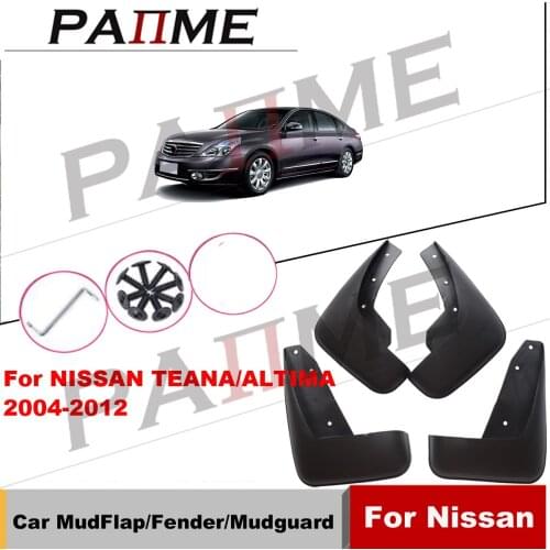 For NISSAN TEANA/ALTIMA 2004-2006 Set Molded Mud Flaps Mudflaps Splash Guards Front Rear Mud Flap Mudguards Fender YC101056
