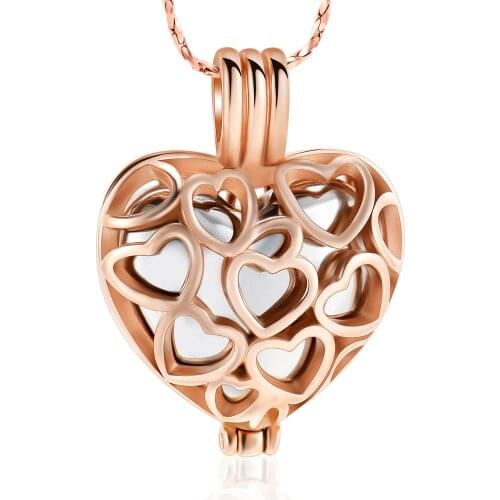 Cremation Jewelry Heart Urn Necklaces for Ashes for Women Flower Memorial Mini Keepsake Ashes Pendant