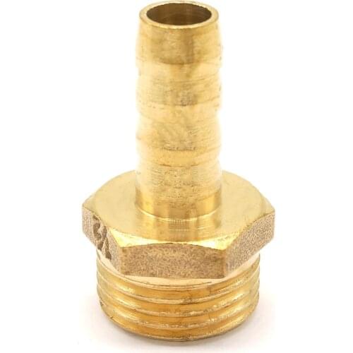LOT 5 Hose Barb I.D 8mm x 1/2" BSP Male Threaded adapter Brass coupler Splicer Connector fitting for air water