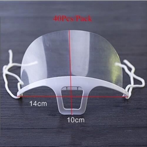 5/10/20/40pcs/Set Disposable Transparent Mask Canteen Chef Anti-sputum Mask Hotel Kitchen Restaurant Mask Anti Fog Catering Food