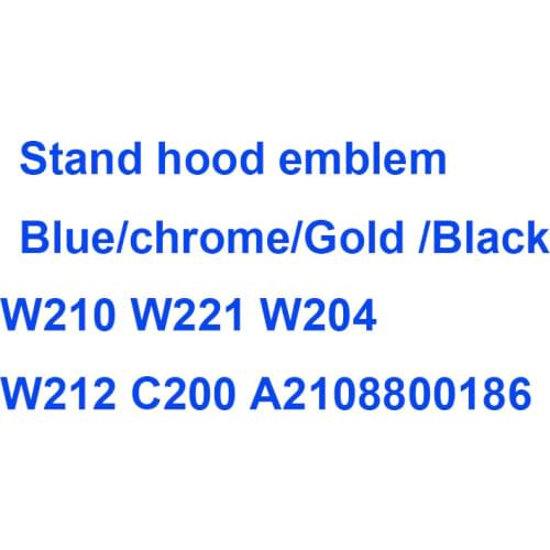 10pcs 3D Metal Car Frond Star Hood Ornament Bonnet Emblem Badge A2108800186 For w210 w221 w204 w212 C200 w211 w204