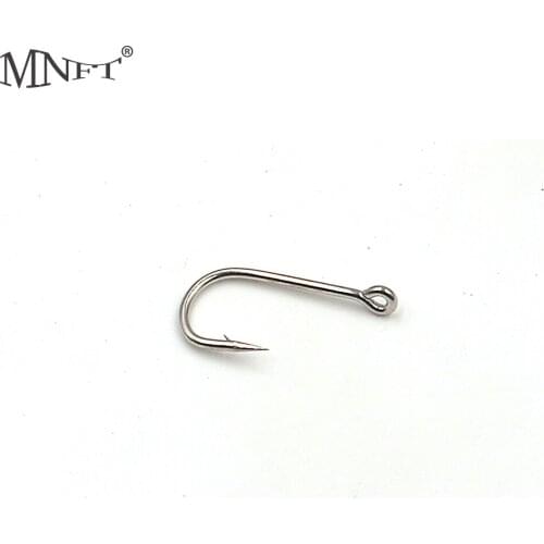 MNFT 500PCS/Lot Fly Fishing Hook Egg Hook Barbed Sharpened Fly Tying Scuds Shrimp Caddis Nymph Dry Hook 12# wholesale