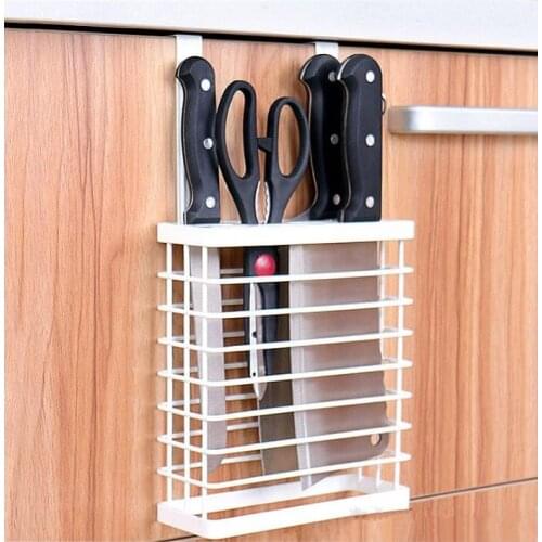 Multifunctional Kitchen Tool Holder cupboard Knife block storage hook rack fashion metal Soup ladle fruit knife Scissors shelf