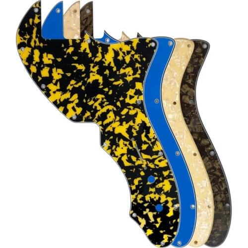 Pleroo Custom Guitar Parts - For US Tele 69 Thinline Guitar Pickguard No pickup Scratch Plate, Multicolor Choice