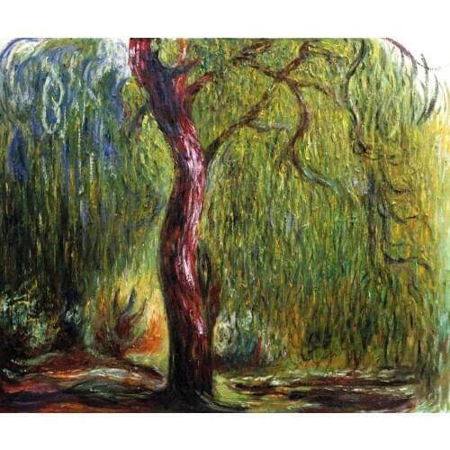 Original Quality Landscape Wall Painting Claude Monet Art Trees Oil Painting Decorative Art Pictures Christmas Gift