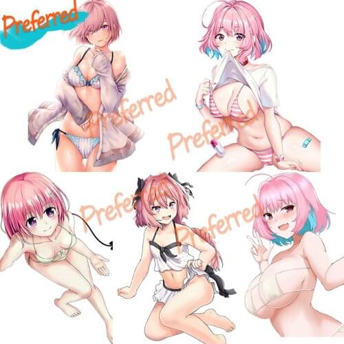 Beach Bikini Girl Anime Decal Motocross Racing Laptop Helmet Trunk Wall Vinyl Car Sticker Die Cutting Waterproof PVC