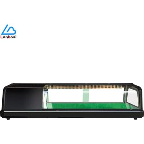 Commercial Sushi Sashimi Cooking Cabinet Refrigerated Display Single-Layer Desktop Small Fresh-Keeping Daily Salmon Food Cabinet