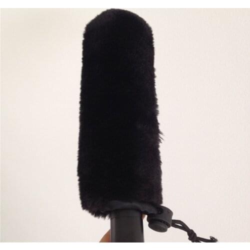 Furry Outdoor Shotgun Microphone Windscreen Wind Muff Sweater 16cm Long 22mm or 40mm Inner Mouth Can Customization Any Size