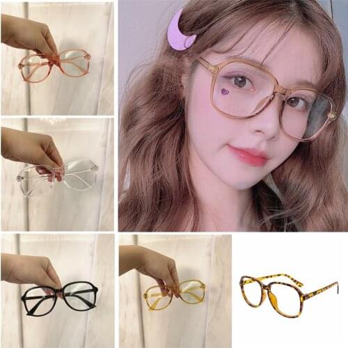 Retro Candy Round Anti Blue Flat Mirror Wide Frame Multicolor Sunglasses