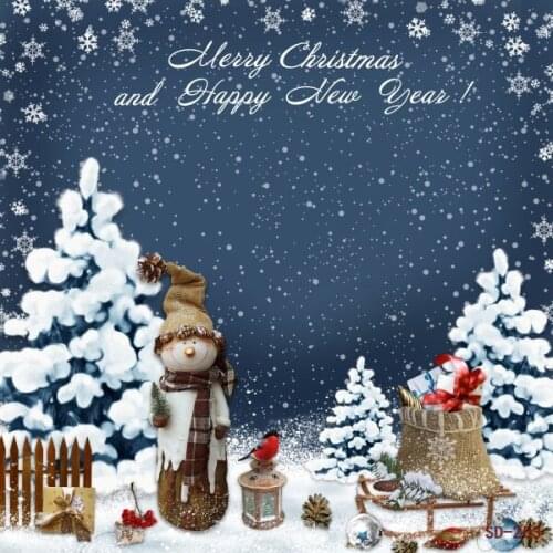 Christmas photography backdrops new year winter xmas snowflake newborn baby snow background photocall for photo studio