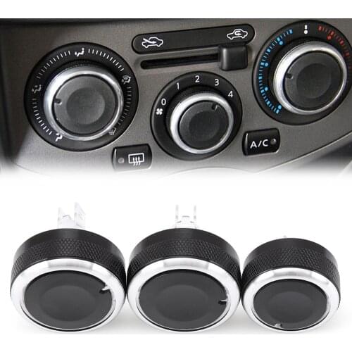 VCiiC Aluminum Alloy Air Conditioning Knob AC Knob Heat Control Switch Button For Nissan Tiida NV200 Livina Geniss Accessories
